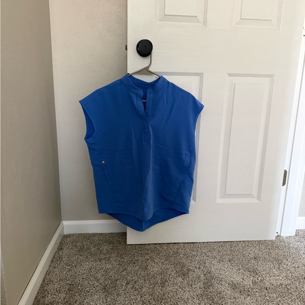 Figs Ceil Blue Rafaela Scrub Top